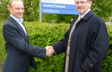 Malcolm Worrall (L) and Nick Close